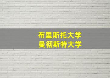 布里斯托大学 曼彻斯特大学